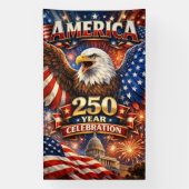 America 250 Eagle Celebration with Capitol Banner (Vertikal)