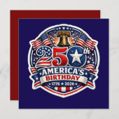 America 250 einladung (Vorne/Hinten)