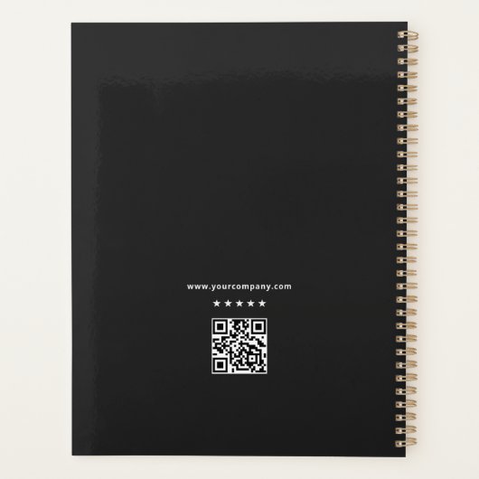 America 250 Executive Black Commemorative QR Code Planer (Rückseite)