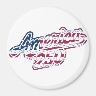America 250 Flag Script 250-Jahr-Feier Design Magnet