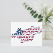 America 250 Flag Script 250-Jahr-Feier Design Postkarte (Stehend Vorderseite)