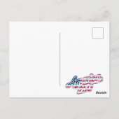 America 250 Flag Script 250-Jahr-Feier Design Postkarte (Rückseite)