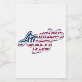 America 250 Flag Script Halbquinquennendesign Lebensmitteletikett (Einzelnes Label)