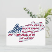 America 250 Flag Script Halbquinquennendesign Programm (Stehend Vorderseite)