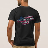 America 250 Flag Script Halbquinquennendesign T-Shirt (Rückseite)