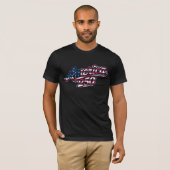 America 250 Flag Script Halbquinquennendesign T-Shirt (Vorne ganz)