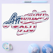 America 250 Flag Script Halbquinquenniums-Design Flyer (Einzeln)