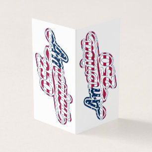 America 250 Flag Script Semiquincentennial Design 