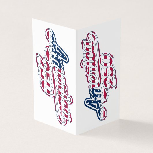 America 250 Flag Script Semiquincentennial Design (Vorderseite)