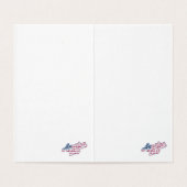 America 250 Flag Script Semiquincentennial Design (Innenseite Aufgefaltet)