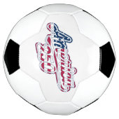 America 250 Flag Script Semiquincentennial Design Fußball (Gedreht)
