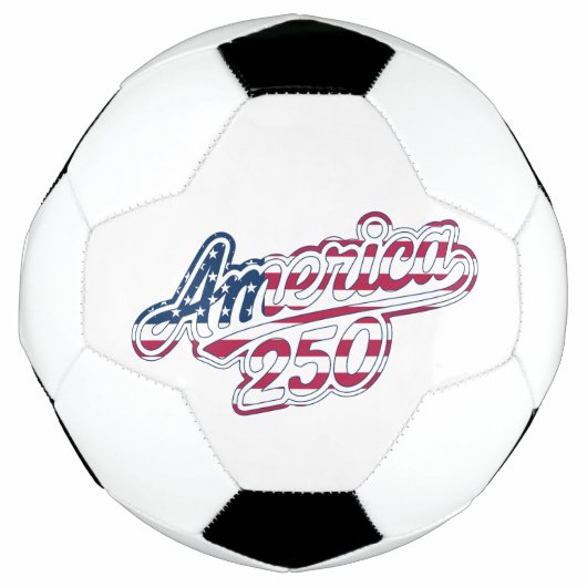 America 250 Flag Script Semiquincentennial Design Fußball (Vorderseite)