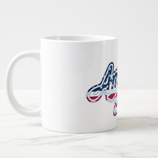 America 250 Flag Script Semiquincentennial Design Jumbo-Tasse (Links)