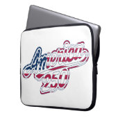 America 250 Flag Script Semiquincentennial Design Laptopschutzhülle (Vorderseite Links)