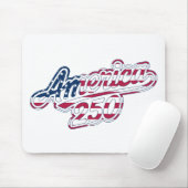 America 250 Flag Script Semiquincentennial Design Mousepad (Mit Mouse)