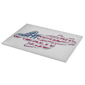 America 250 Flag Script Semiquincentennial Design Schneidebrett (Ecke)