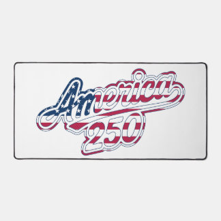 America 250 Flag Script Semiquincentennial Design  Schreibtischunterlage