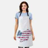 America 250 Flag Script Semiquincentennial Design Schürze (Getragen)