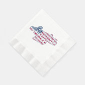 America 250 Flag Script Semiquincentennial Design Serviette (Ecke)