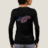 America 250 Flag Script Semiquincentennial Design Tri-Blend Shirt (Rückseite)