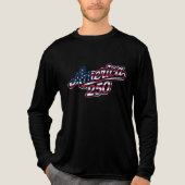 America 250 Flag Script Semiquincentennial Design Tri-Blend Shirt (Vorderseite)