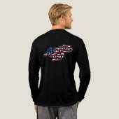 America 250 Flag Script Semiquincentennial Design Tri-Blend Shirt (Voller Rücken)