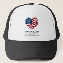 America 250 Flagge Herz 1776-2026 Patriotischer Hu