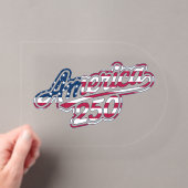 America 250 Flaggen-Script Semiquincentennial-Desi Acryleinladungen (Insitu (Handheld))