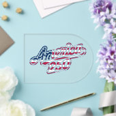 America 250 Flaggen-Script Semiquincentennial-Desi Acryleinladungen (Insitu (Hochzeit))