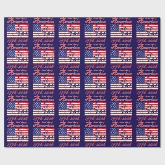 America 250 geschenkpapier (Flach)