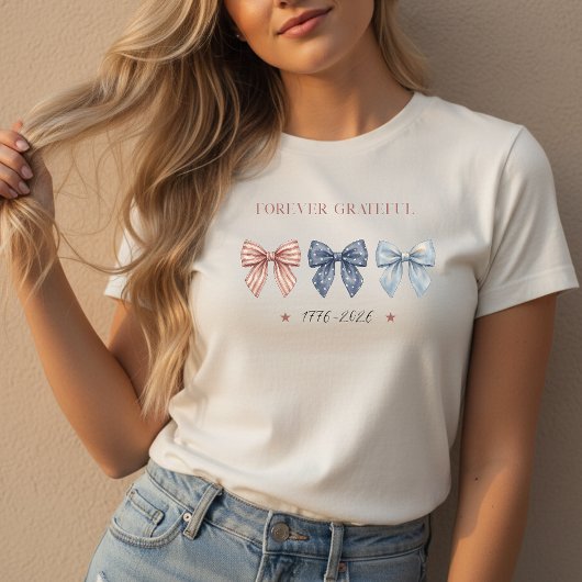 America 250 Grateful Bow Tri-Blend Shirt