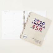 America 250 Heritage Cream Gedenk-QR-Code Planer (Anzeige)