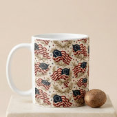 America 250 Heritage-Flaggenmuster Kaffeetasse