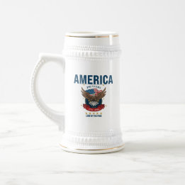 America 250 Jahre Adler | 1776–2026 Gedenk- Bierglas