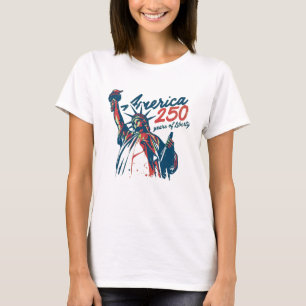 America 250 Jahre Freiheitsstatue Geschenk T-Shirt