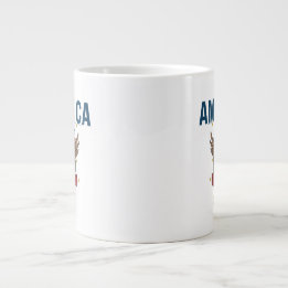 America 250 Jahre | Patriotisches Land der Freien Jumbo-Tasse