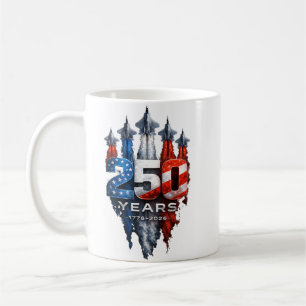 America 250 Jahre Tasse – Patriotische Kampfjets 1