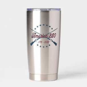 America 250 Kreuzfeuer Patriotisch 1776-2026 Thermobecher
