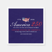 America 250 Land of Free Home Brave Patriotic Blue