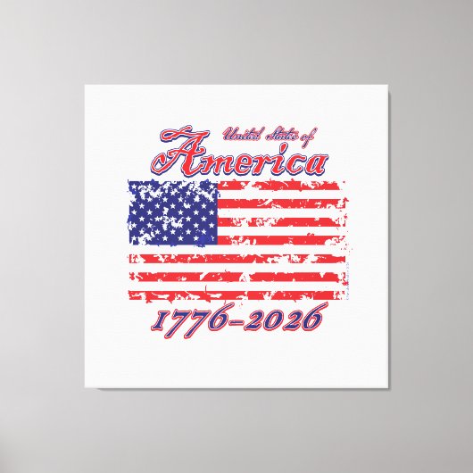 America 250 leinwanddruck (Vorderseite)