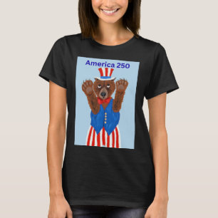 America 250 Onkel Sam Bär T-Shirt
