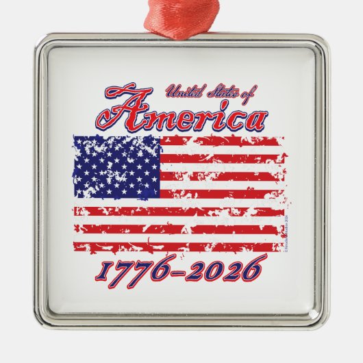 America 250 ornament aus metall (Vorne)