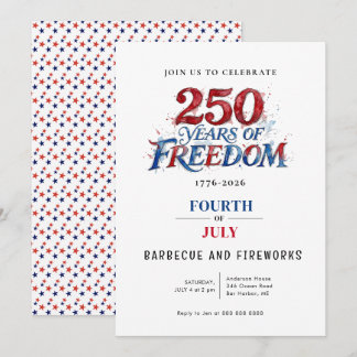 America 250 Party-Feier Einladung