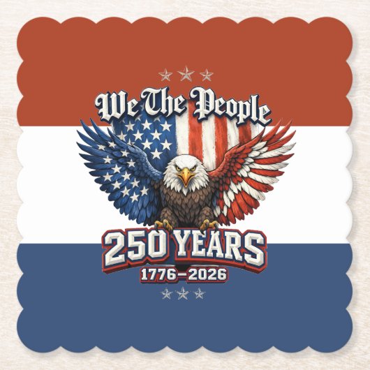 America 250 Party Kollektion Untersetzer (Vorderseite)