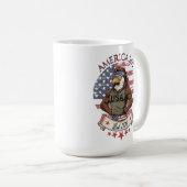 America 250 Patriotic Eagle Strength Art Kaffeetasse (VorderseiteRechts)
