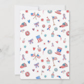 America 250 Patriotic Let Freedom Ring 4th of July Einladung (Rückseite)