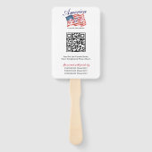 America 250 Patriotic Semiquincentennial Keepsake Fächer (Rückseite)