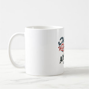 America 250 Patriotische Sterne und Streifen Kaffeetasse