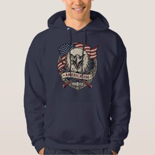 America 250 Patriotischer Adler Hoodie