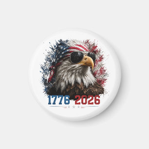 America 250 Patriotischer Adlerflagge 1776–2026 Magnet